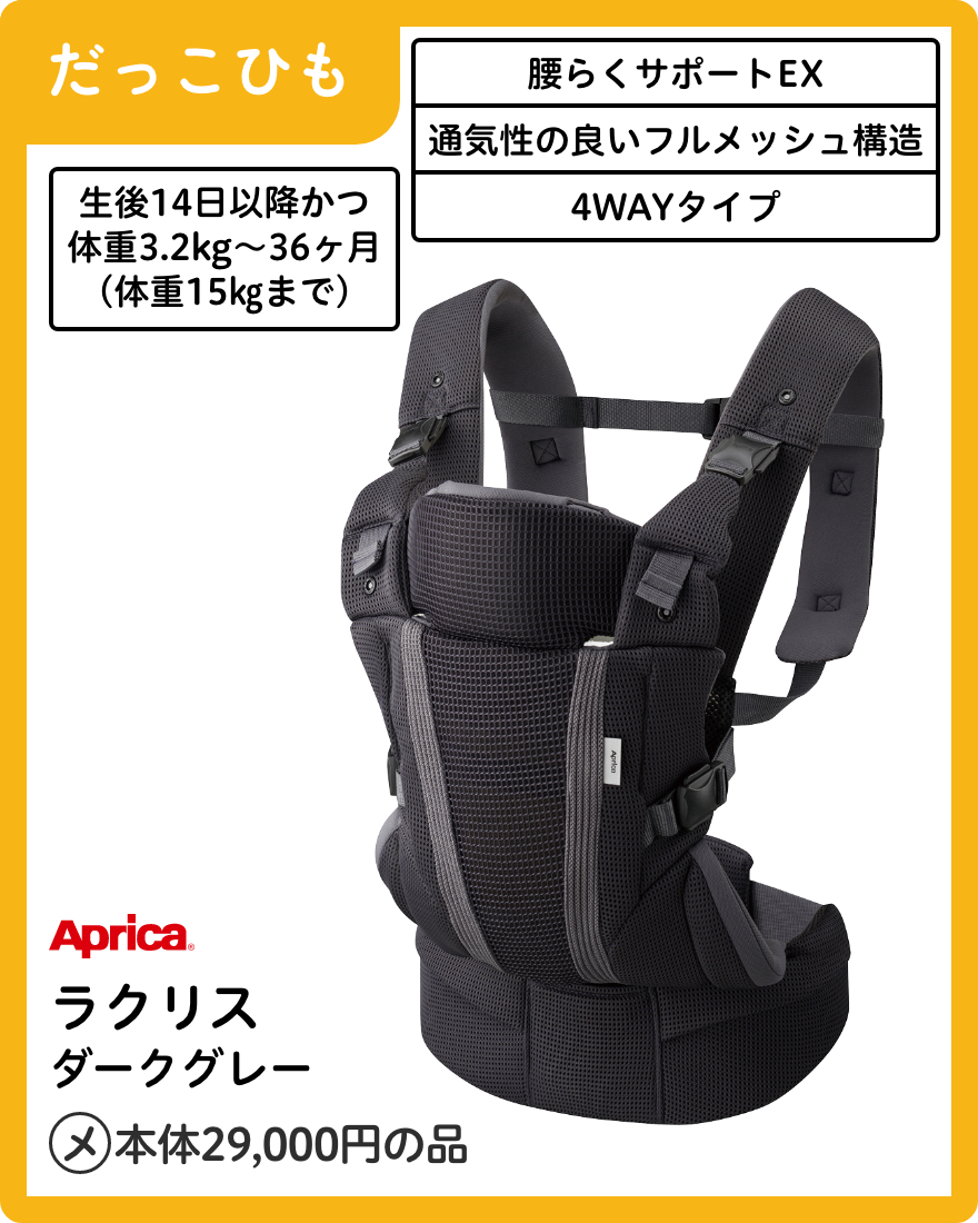 アップリカ ラクリス ダークグレー